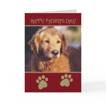 Golden Retriever Father's Day Card