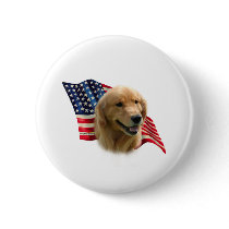Golden Retriever Flag Pins