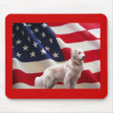 Golden Retriever Flag Mousepad by normagolden Golden Retriever Flag Mousepad
