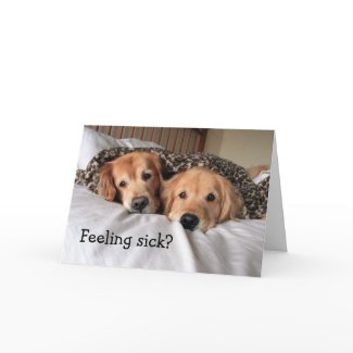 Golden Retriever Get Well Soon Greeting Card