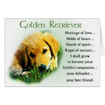 Golden Retriever Gifts cards
