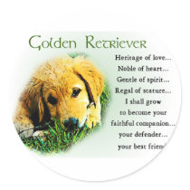 Golden Retriever Gifts stickers
