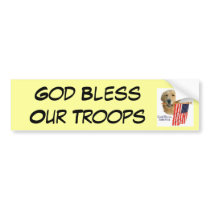 Golden Retriever God Bless  Bumper Sticker bumper stickers