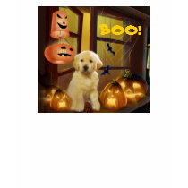 Golden Retriever Halloween Ladies T-Shirt by normagolden Golden Retriever Halloween Ladies T-Shirt