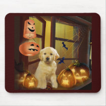 Golden Retriever Halloween Mousepad