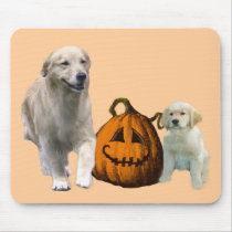 Golden Retriever Halloween Mousepad