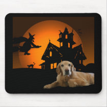 Golden Retriever Halloween Mousepad