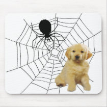 Golden Retriever Halloween Mousepad