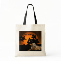 Golden Retriever Halloween Tote Bag