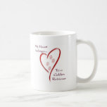 Golden Retriever Heart Belongs Mugs