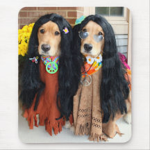 Golden Retriever Hippie Mousepad