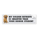Golden Retriever Honor bumpersticker