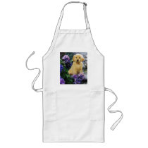 Golden Retriever Hydrangea Apron