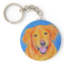 Golden Retriever Key Chain