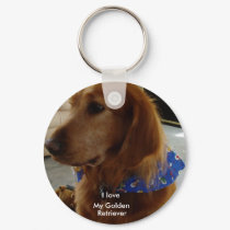 Golden Retriever Keychain by joanspouse Golden Retriever Keychain