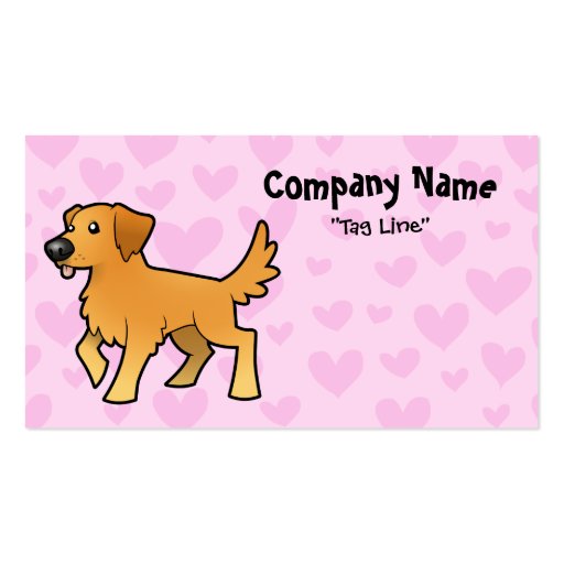 Golden Retriever Love Business Card Templates