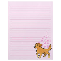 Golden Retriever Love Letterhead Template