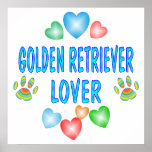 GOLDEN RETRIEVER LOVER POSTERS