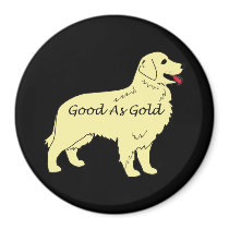 Golden Retriever Magnet