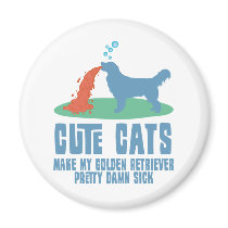 Golden Retriever magnets by Pawdboy Golden Retriever magnets