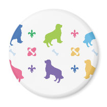 Golden Retriever Refrigerator Magnet