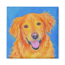Golden Retriever Magnet - "Sydney"