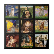 Golden Retriever Masterpieces (#1) Tiles