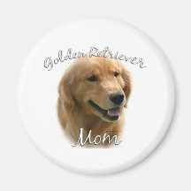 Golden Retriever Mom 2 Refrigerator Magnet