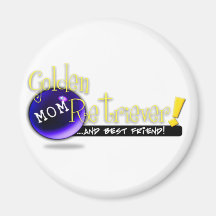GOLDEN RETRIEVER MOM AND BEST FRIEND FRIDGE MAGNETS
