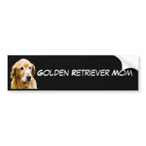 Golden Retriever Mom Bumper Sticker bumper stickers