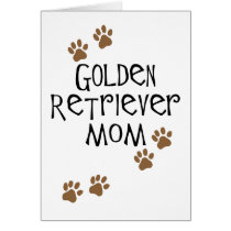 Golden Retriever Mom Card