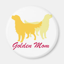 Golden Retriever Mom Fridge Magnets