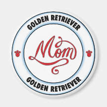 GOLDEN RETRIEVER mom Magnet