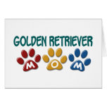 GOLDEN RETRIEVER Mom Paw Print 1 Cards