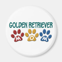 GOLDEN RETRIEVER Mom Paw Print 1 Fridge Magnet