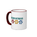 GOLDEN RETRIEVER Mom Paw Print 1 mugs by poochloverstuff GOLDEN RETRIEVER Mom Paw Print 1 mugs
