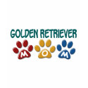 GOLDEN RETRIEVER Mom Paw Print 1 t-shirts by poochloverstuff GOLDEN RETRIEVER Mom Paw Print 1 t-shirts