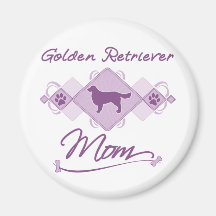 Golden Retriever Mom Refrigerator Magnets