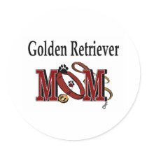 Golden Retriever Mom Sticker stickers