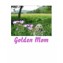 Golden Retriever Mom T-Shirt by normagolden Golden Retriever Mom T-Shirt