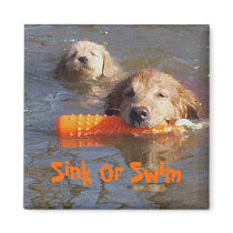 Golden Retriever Mom with Puppy Magnet by normagolden Golden Retriever Mom with Puppy Magnet