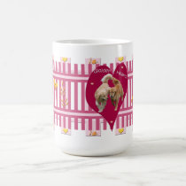Golden Retriever Mug "Golden Hearts" 15oz Burgundy mugs