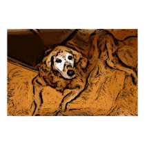 Golden Retriever Painting Poster