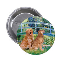 Golden Retriever Pair 1 - Lily Bridge Buttons