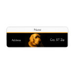 Golden Retriever Portrait Address Label