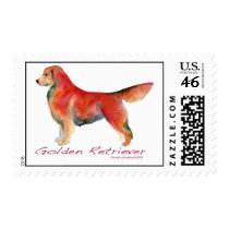 Golden Retriever Stamp