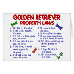Golden Retriever Property Laws 2 Greeting Card