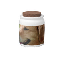 Golden Retriever Pup Candy Jar