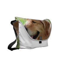 Golden Retriever Pup Messenger Bag