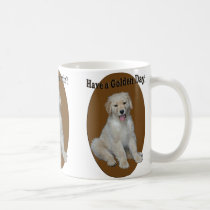 Golden Retriever Puppy Cheery Mug mugs